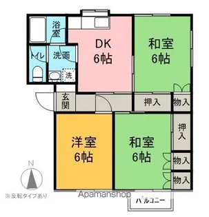 ホームライクハラ【102号室】の間取り