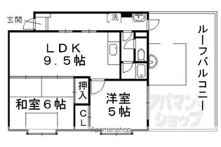 アンフィニビル【402号室】の間取り