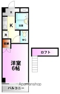 SHINアパートメントハウス扇町【3階】の間取り