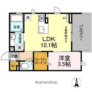 ファインカシワ【3階】の間取り