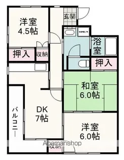 ホンケマンション【3階】の間取り