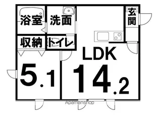仮称)賃貸管理事務所兼共同住宅【301号室】の間取り