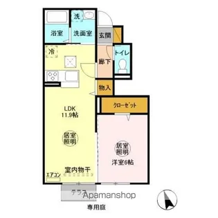 フランシーズ【1階】の間取り