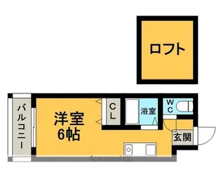 コーポセザンヌ【203号室】の間取り