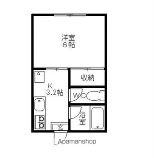 クローバーハウス【102号室】の間取り