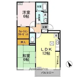 リビングタウン新潟 B【2階】の間取り