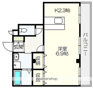 メゾンSEI【206号室】の間取り