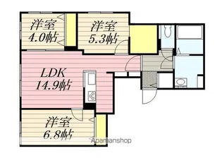 TーSTAGE FUSHIMI【4階】の間取り