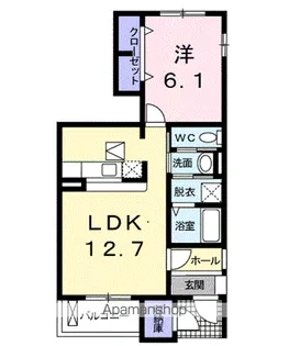 ヴィラ・フィオーレ【1階】の間取り