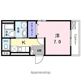 ラフェリオⅡ【2階】の間取り