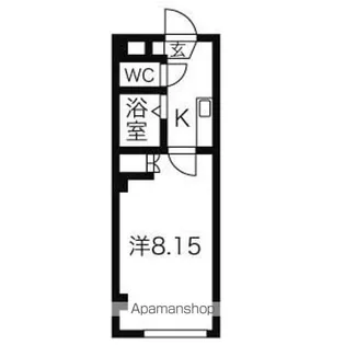 ルピナス美園【102号室】の間取り