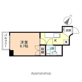 アシスト第3マンション【406号室】の間取り