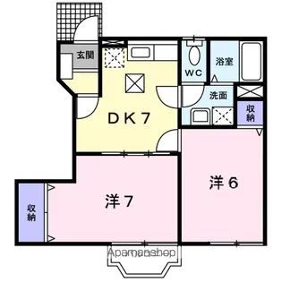 アンジュ メゾン【1階】の間取り