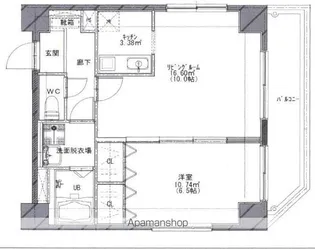 Y’S COURT【5階】の間取り
