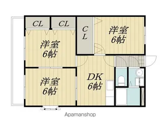 メゾン・ド・エース【3B号室】の間取り