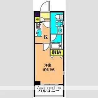 クレヴィスタ品川西大井【3階】の間取り