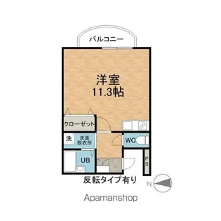 SPACE11【202号室】の間取り