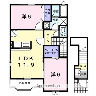 シャルマン フィーレ C【2階】の間取り