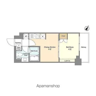 ベルファース駒沢三丁目【2階】の間取り