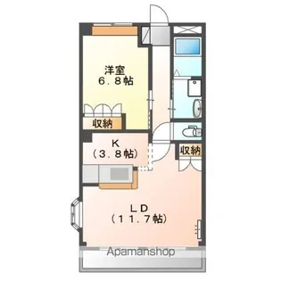 レジデンス T’M【2階】の間取り