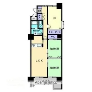 エスポワール林【6階】の間取り