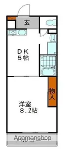 パークサイド姫路【103号室】の間取り