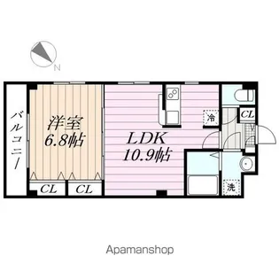 オリエンタルコート千葉中央Ⅱ【3階】の間取り