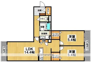 シャーメゾン ルピナス【302号室】の間取り