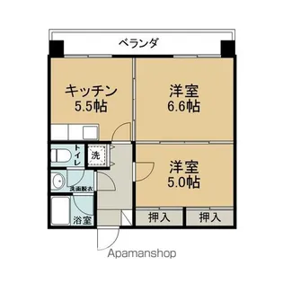 アルデール柳川【112号室】の間取り