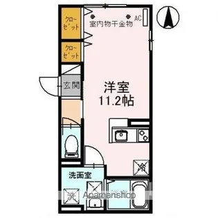 アンジェブラン【1階】の間取り