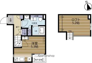 ランドスクエア下市場【1階】の間取り