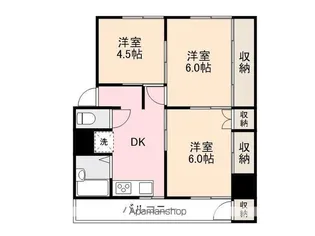 ヴィラナリー屋島Ⅱ5号棟【4階】の間取り