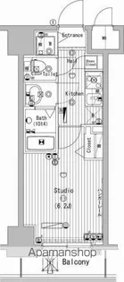 グランド・ガーラ横濱万世町【4F-16号室】の間取り