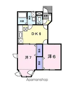 ソレイユルヴァンⅡ【1階】の間取り