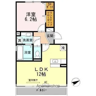 ニュル・ナイン【2階】の間取り