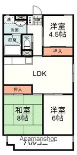 パルティール石田【3階】の間取り