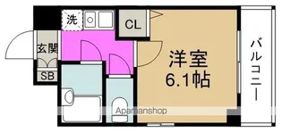 エステムコート梅田北【3階】の間取り