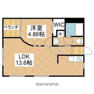セントラル川名【4階】の間取り