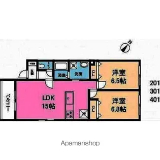 メゾン・ラテール【301号室】の間取り