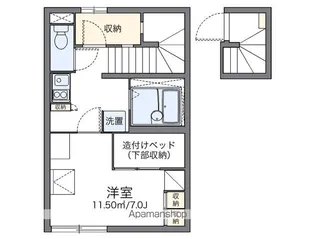 レオパレスストリームⅢ【2階】の間取り