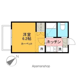 グローブ青山【204号室】の間取り