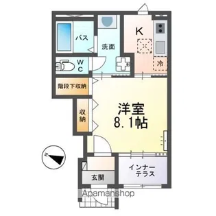 仮)ひたちなか市高場アパート【1階】の間取り