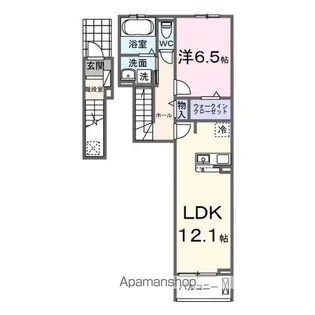 ノース圓 はる【2階】の間取り