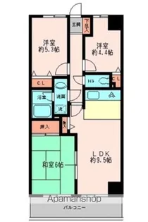 ガーデンシティ金沢文庫【220号室】の間取り