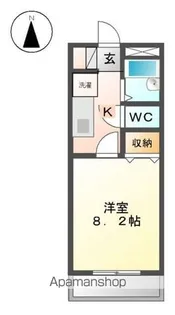 シャトーエトワール【1階】の間取り