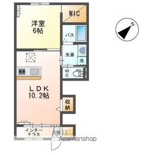 リヴェール【1階】の間取り