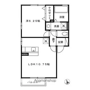 ヴィラ・クレスセル【2階】の間取り
