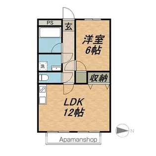 リンピアF&RⅡ【1階】の間取り