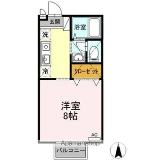 エクレール青江【2階】の間取り
