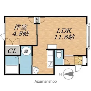ステイハウスグランド1510【1階】の間取り